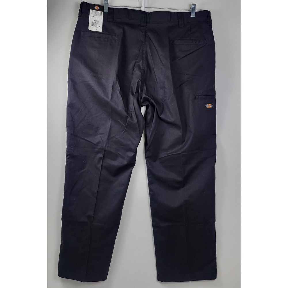 Men's 40x30 DICKIES Black Canvas Straight Work Wear Pants LP7000BK Double Knee - Picture 3 of 9